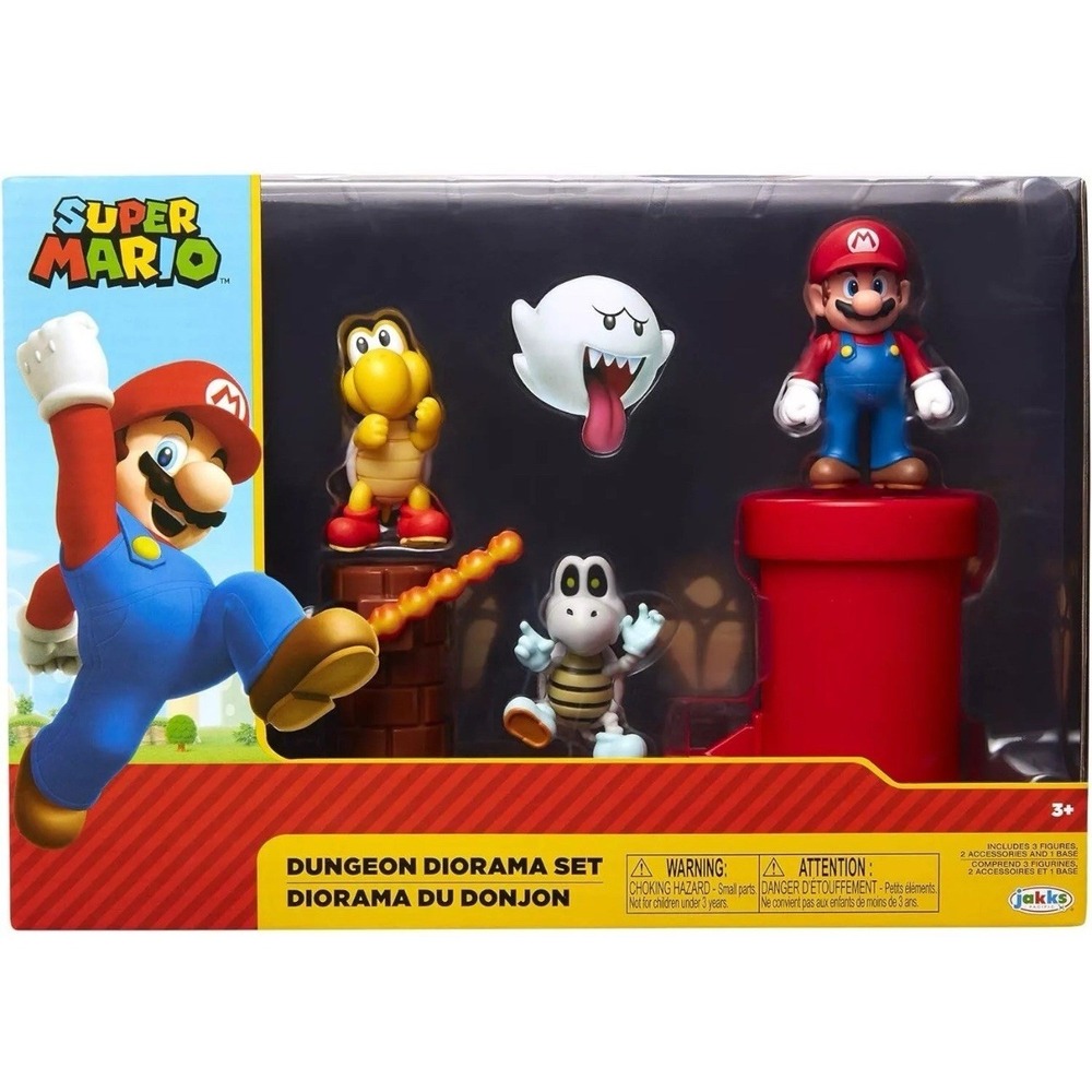 Nintendo Super Mario Dungeon Diorama Set JAKKS Pacific World of Nintendo NEW